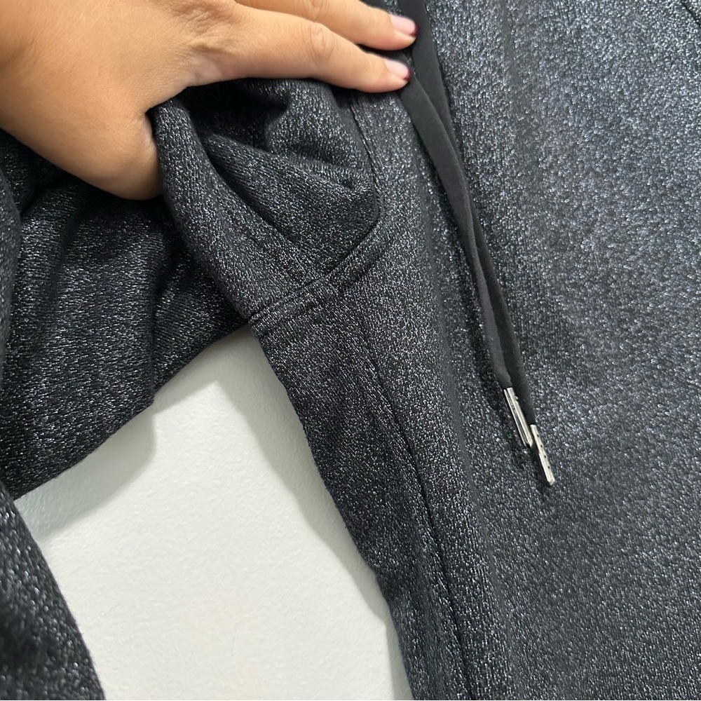 Lululemon Scuba High-Rise Jogger Pant Black Sparkle Cotton Fleece Sz 4 NWOT - Picture 9 of 16